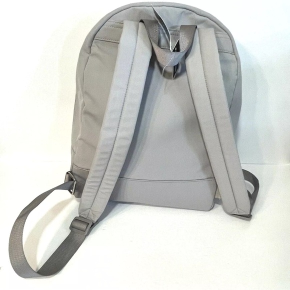 INC Backpack Grey Adjustable Strap Zip Pockets Large Spacious Ava New - Picture 4 of 11